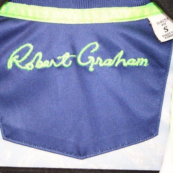 Robert Graham Mens Small Short Sleeve UV Protection Performance Polo Shirt Wick - Picture 2 of 3